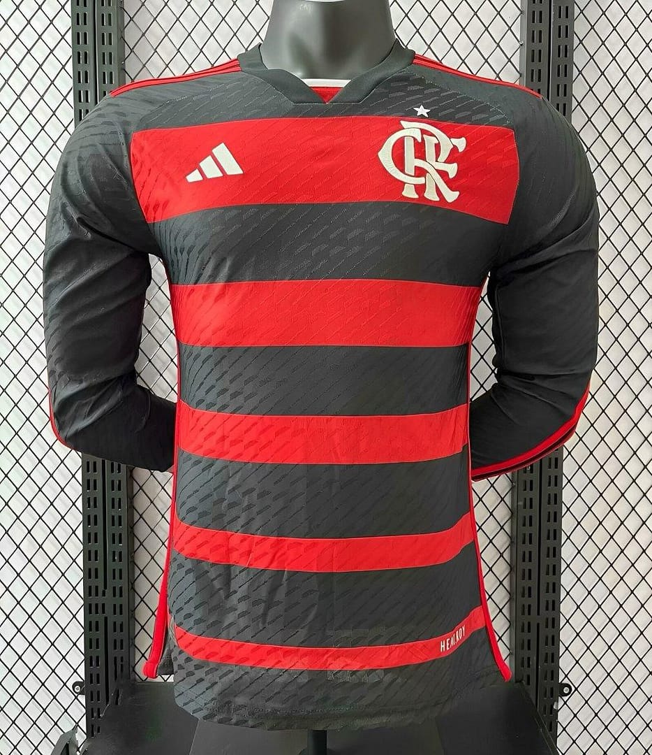 Player Version 24/25 Flamengo Home Long Sleeve Jersey - Image 2