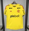 24/25 Flamengo Limited Edition Goalkeeper Yellow With All Sponsors